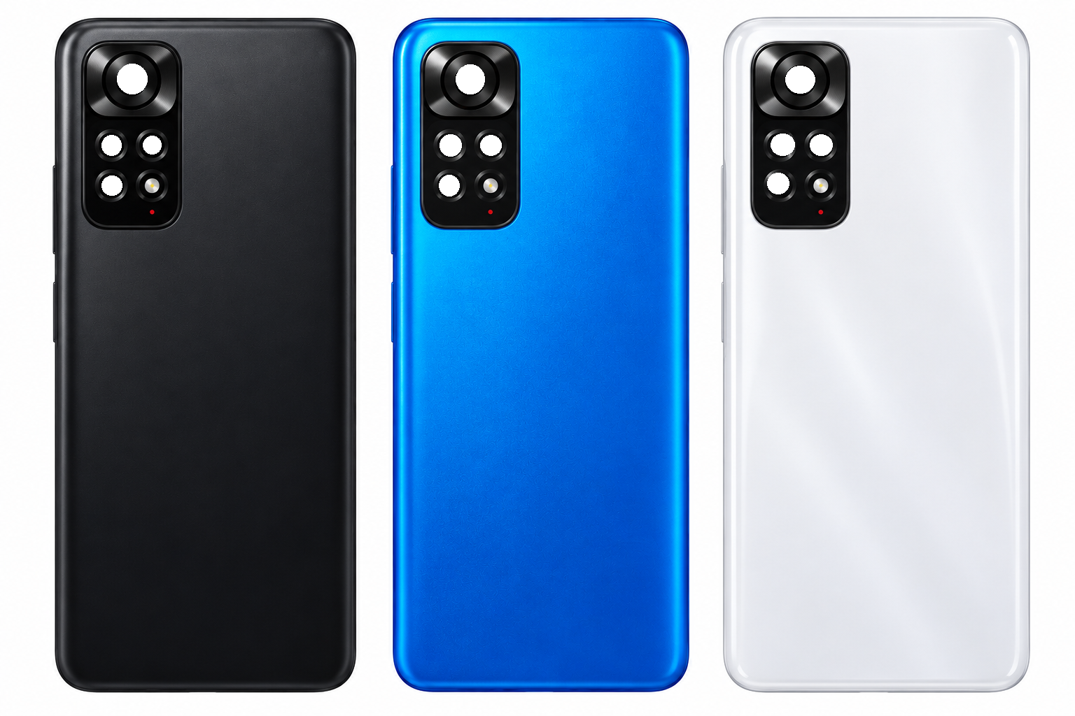 Compatible Replacement for Redmi Note 11 Pro 4G Back Panel – Black, Blue & White